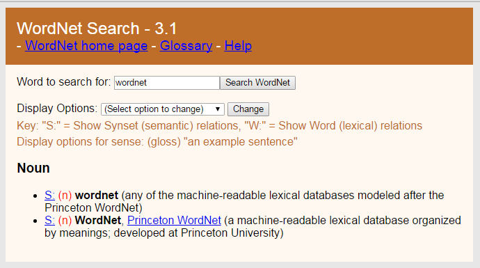 WordNet 詞彙層次網路